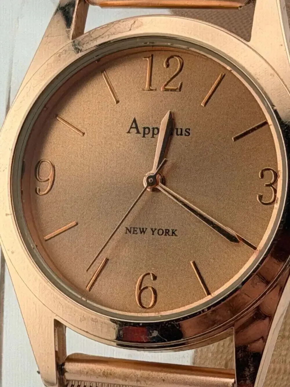 BOGO!-Appolus New York Watch with Rose Gold Mesh Band NEW BATTERY